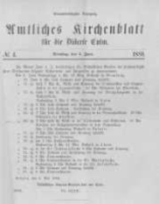 Amtliches Kirchenblatt f&uuml;r die Di&ouml;cese Culm. 1888.06.05 no.4