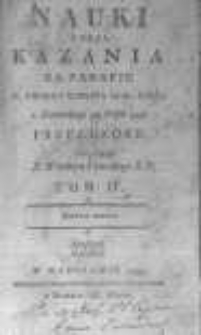 Nauki czyli kazania na parafie X. Girarda plebana de St. Loup, z francuzkiego na polski ięzyk przełożone przez X. Wacława Piaseckiego S. P. Tom 4