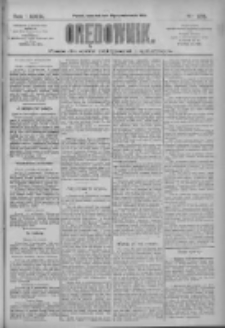 Orędownik: pismo dla spraw politycznych i społecznych 1909.10.14 R.39 Nr235