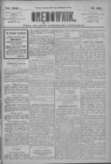 Orędownik: pismo dla spraw politycznych i społecznych 1909.10.31 R.39 Nr250