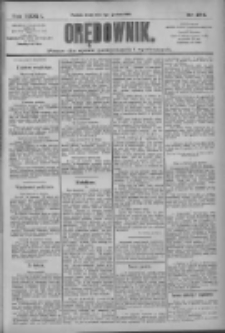 Orędownik: pismo dla spraw politycznych i społecznych 1909.12.01 R.38 Nr274