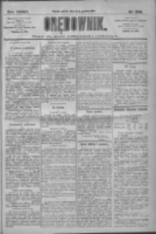 Orędownik: pismo dla spraw politycznych i społecznych 1909.12.21 R.39 Nr290