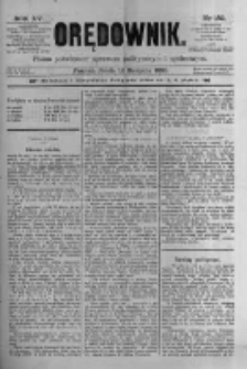 Orędownik: pismo poświęcone sprawom politycznym i spółecznym 1885.08.12 R.15 Nr182