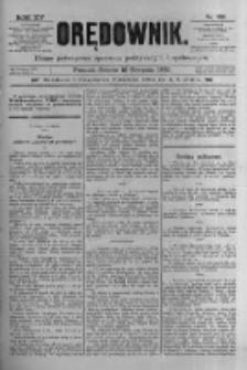 Orędownik: pismo poświęcone sprawom politycznym i spółecznym 1885.08.15 R.15 Nr185