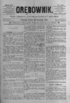 Orędownik: pismo poświęcone sprawom politycznym i sp&oacute;łecznym 1885.08.21 R.15 Nr189