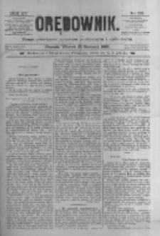 Orędownik: pismo poświęcone sprawom politycznym i sp&oacute;łecznym 1885.08.25 R.15 Nr192