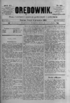 Orędownik: pismo poświęcone sprawom politycznym i sp&oacute;łecznym 1885.09.04 R.15 Nr201