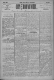 Orędownik: pismo dla spraw politycznych i społecznych 1910.01.18 R.40 Nr13
