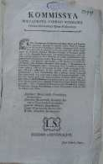 Obwieszczenie Komisji Porządkowej Cywilno-Wojskowej pow. kościańskiego i ziemi wschowskiej