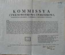 [Uniwersał Komisji Porządkowej Cywilno-Wojskowej woj. Kaliskiego, pow. pyzdrskiego i konińskiego]