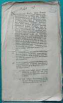 Cyrkularz do duchowieństwa katolickiego w Poznańskim Kameralnym Departamencie. Dan w Poznaniu dnia 11 lutego 1797