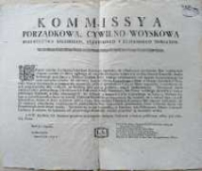 [Uniwersał Komisji Porządkowej Cywilno-Wojskowej woj. Kaliskiego, pow. pyzdrskiego i konińskiego]