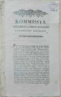 [Obwieszczenie Komisji Porządkowej Cywilno-Wojskowej woj. Kaliskiego]