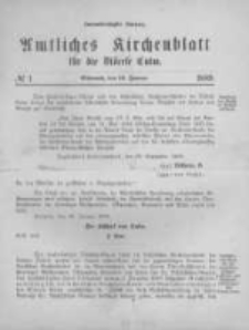 Amtliches Kirchenblatt für die Diöcese Culm. 1889.01.16 no.1