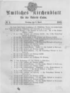 Amtliches Kirchenblatt f&uuml;r die Di&ouml;cese Culm. 1889.04.09 no.4