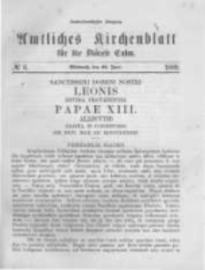 Amtliches Kirchenblatt f&uuml;r die Di&ouml;cese Culm. 1889.06.26 no.6