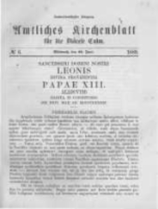 Amtliches Kirchenblatt für die Diöcese Culm. 1889.06.26 no.6