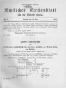 Amtliches Kirchenblatt f&uuml;r die Di&ouml;cese Culm. 1890.05.16 no.5