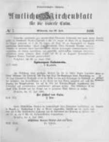 Amtliches Kirchenblatt für die Diöcese Culm. 1890.07.16 no.7