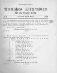 Amtliches Kirchenblatt f&uuml;r die Di&ouml;cese Culm. 1890.08.30 no.8