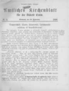 Amtliches Kirchenblatt f&uuml;r die Di&ouml;cese Culm. 1890.11.19 no.11