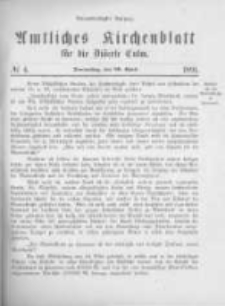 Amtliches Kirchenblatt f&uuml;r die Di&ouml;cese Culm. 1891.04.30 no.4