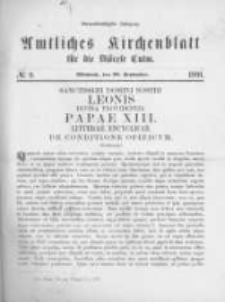 Amtliches Kirchenblatt f&uuml;r die Di&ouml;cese Culm. 1891.09.30 no.9