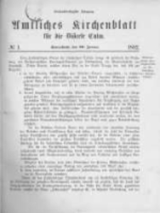 Amtliches Kirchenblatt für die Diöcese Culm. 1892.01.30 no.1