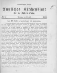 Amtliches Kirchenblatt für die Diöcese Culm. 1892.07.25 no.7