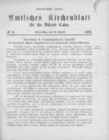Amtliches Kirchenblatt für die Diöcese Culm. 1893.08.31 no.8