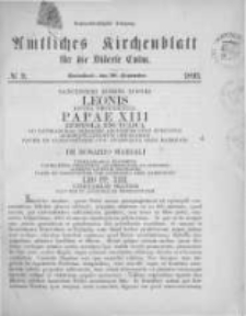 Amtliches Kirchenblatt f&uuml;r die Di&ouml;cese Culm. 1893.09.30 no.9