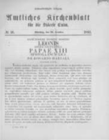 Amtliches Kirchenblatt f&uuml;r die Di&ouml;cese Culm. 1893.10.31 no.10