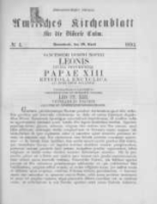 Amtliches Kirchenblatt für die Diöcese Culm. 1894.04.28 no.4