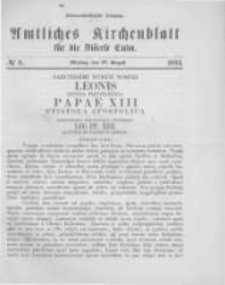 Amtliches Kirchenblatt für die Diöcese Culm. 1894.08.27 no.8