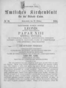 Amtliches Kirchenblatt für die Diöcese Culm. 1894.10.27 no.10