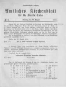 Amtliches Kirchenblatt f&uuml;r die Di&ouml;cese Culm. 1895.08.27 no.8
