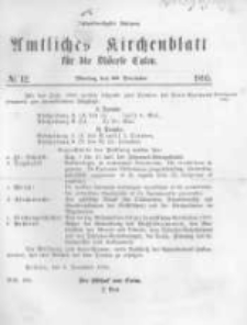 Amtliches Kirchenblatt f&uuml;r die Di&ouml;cese Culm. 1895.12.30 no.12
