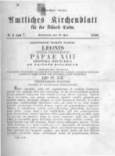 Amtliches Kirchenblatt für die Diöcese Culm. 1896.07.18 no.6-7