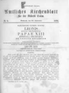 Amtliches Kirchenblatt f&uuml;r die Di&ouml;cese Culm. 1896.09.30 no.9