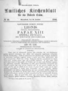 Amtliches Kirchenblatt f&uuml;r die Di&ouml;cese Culm. 1896.10.31 no.10