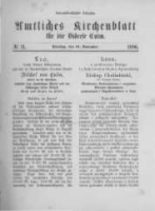 Amtliches Kirchenblatt f&uuml;r die Di&ouml;cese Culm. 1896.11.24 no.11