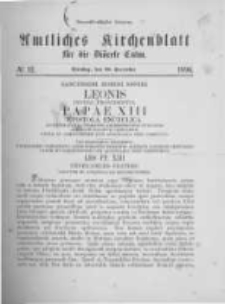 Amtliches Kirchenblatt für die Diöcese Culm. 1896.12.22 no.12