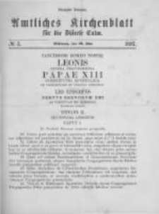 Amtliches Kirchenblatt f&uuml;r die Di&ouml;cese Culm. 1897.05.26 no.5
