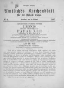 Amtliches Kirchenblatt für die Diöcese Culm. 1897.08.31 no.8