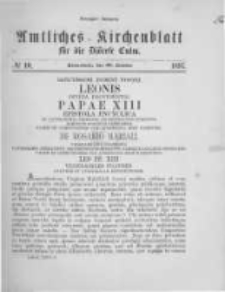 Amtliches Kirchenblatt f&uuml;r die Di&ouml;cese Culm. 1897.10.30 no.10