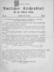 Amtliches Kirchenblatt für die Diöcese Culm. 1898.06.21 no.6