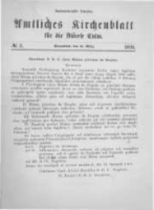 Amtliches Kirchenblatt f&uuml;r die Di&ouml;cese Culm. 1899.03.11 no.3