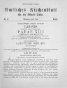 Amtliches Kirchenblatt für die Diöcese Culm. 1899.06.07 no.6