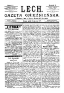 Lech. Gazeta Gnieźnieńska: codzienne pismo polityczne dla wszystkich stanów 1897.01.08 R.2 Nr5