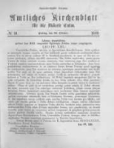 Amtliches Kirchenblatt f&uuml;r die Di&ouml;cese Culm. 1889.10.25 no.10